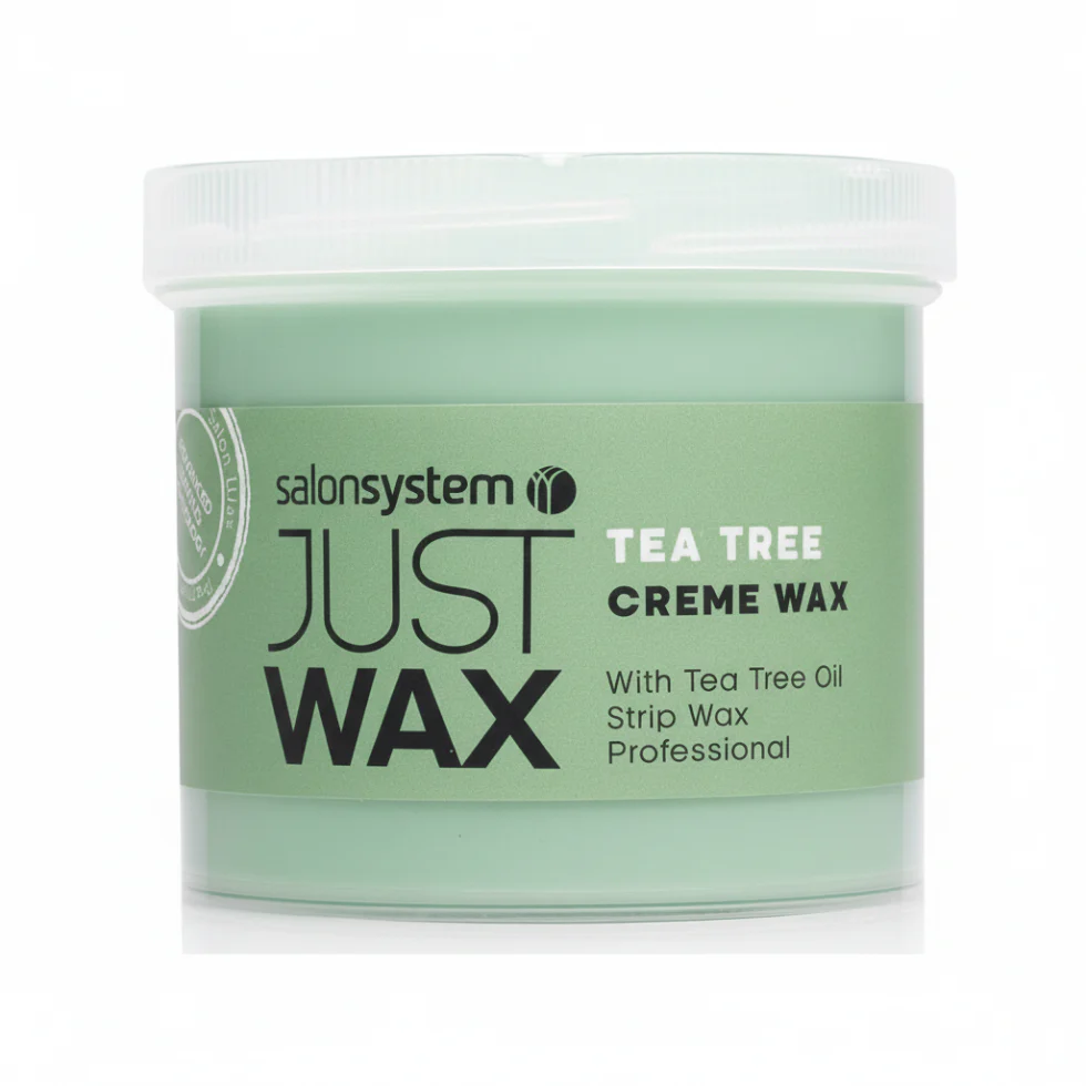 Salon System Just Wax Tea Tree Cream Wax 450g | Professional Strip Wax