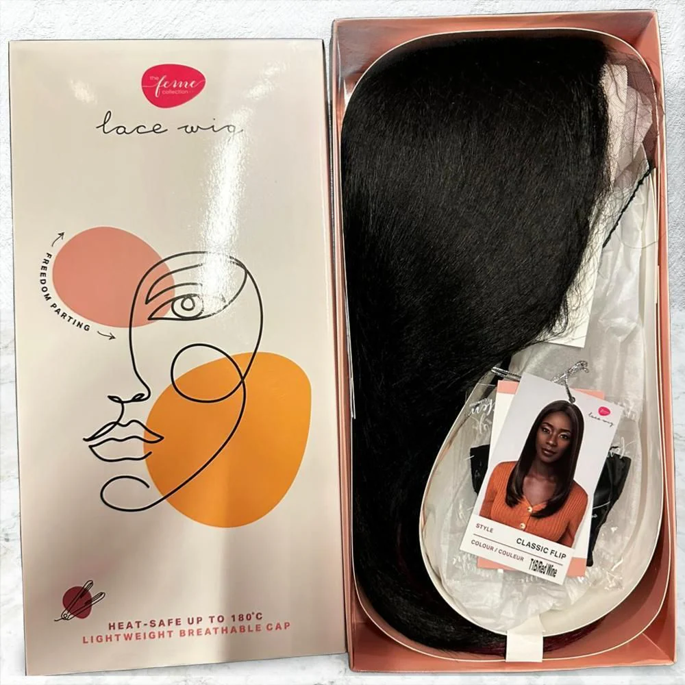 Sensational Synthetic Lace Wig-Classic Flip - Image 6