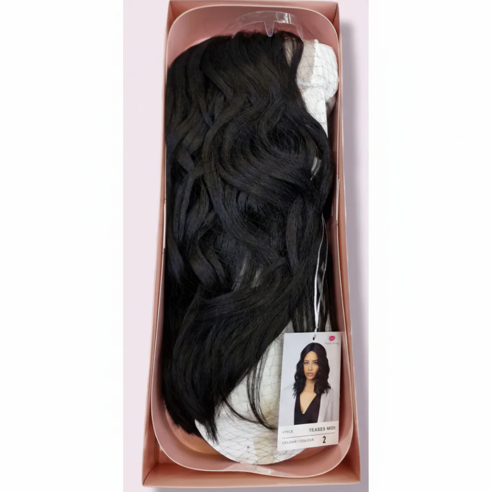 Sensational Synthetic Lace Wig Teased Midi | Natural Look Heat Safe Stylish Wig - Image 4