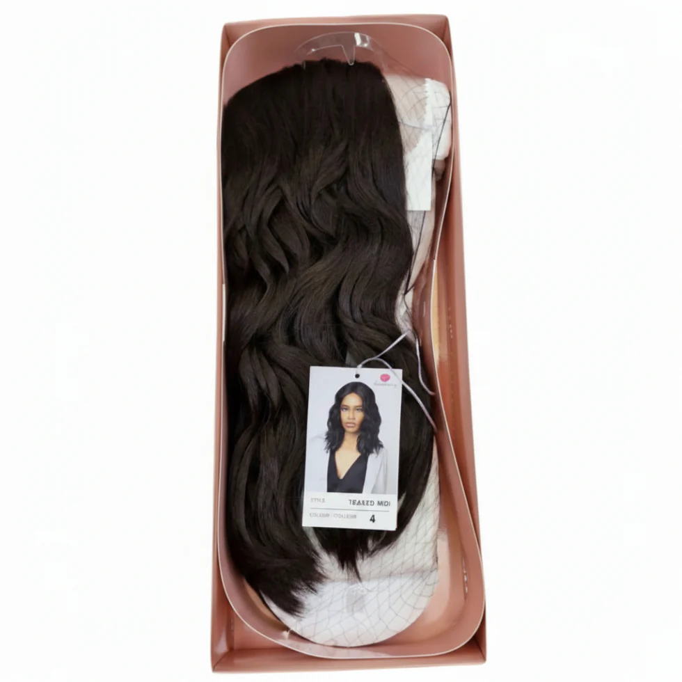 Sensational Synthetic Lace Wig Teased Midi | Natural Look Heat Safe Stylish Wig - Image 5