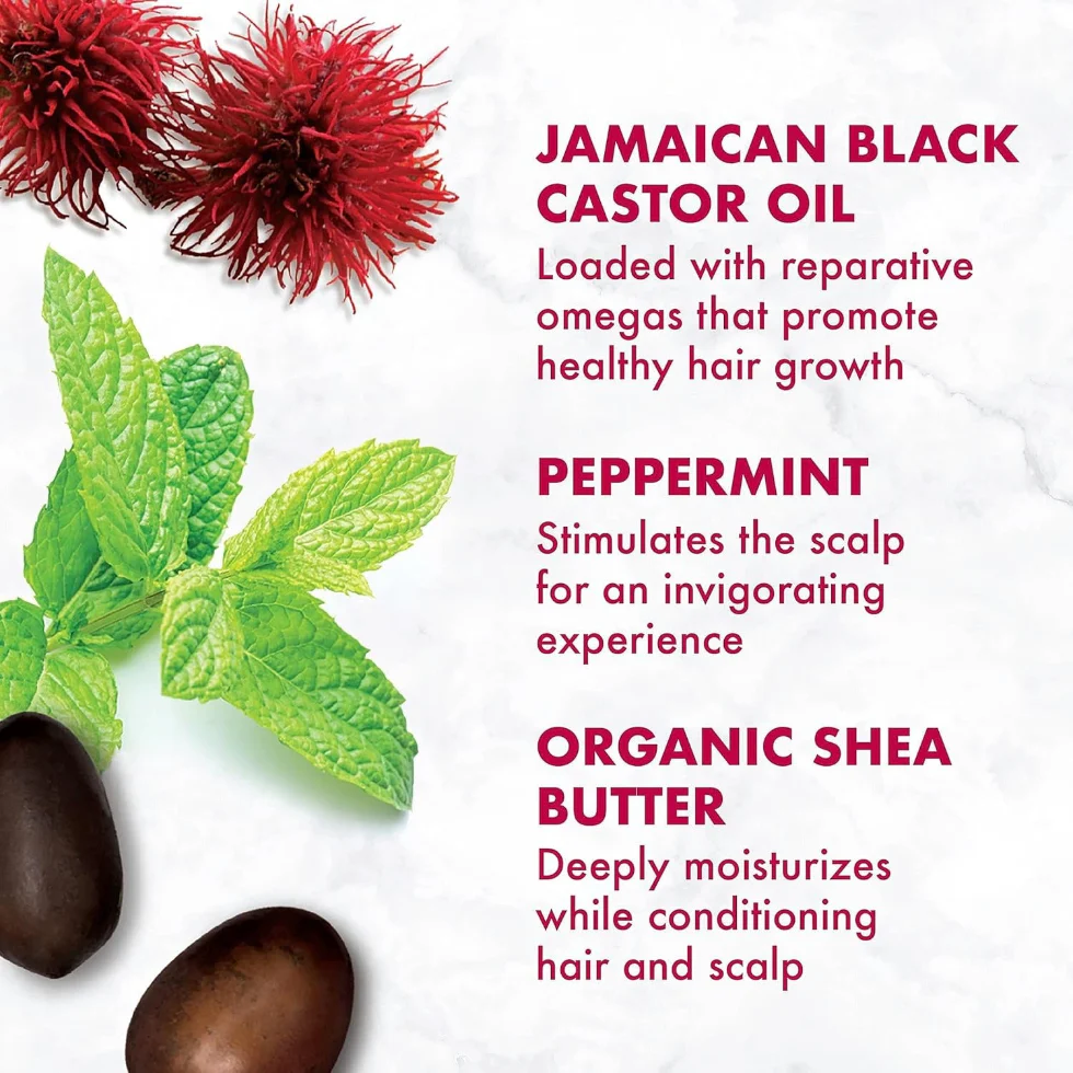 Shea Moisture Jamaican Black Castor Oil Strengthen & Restore Smoothie 326g - Image 3
