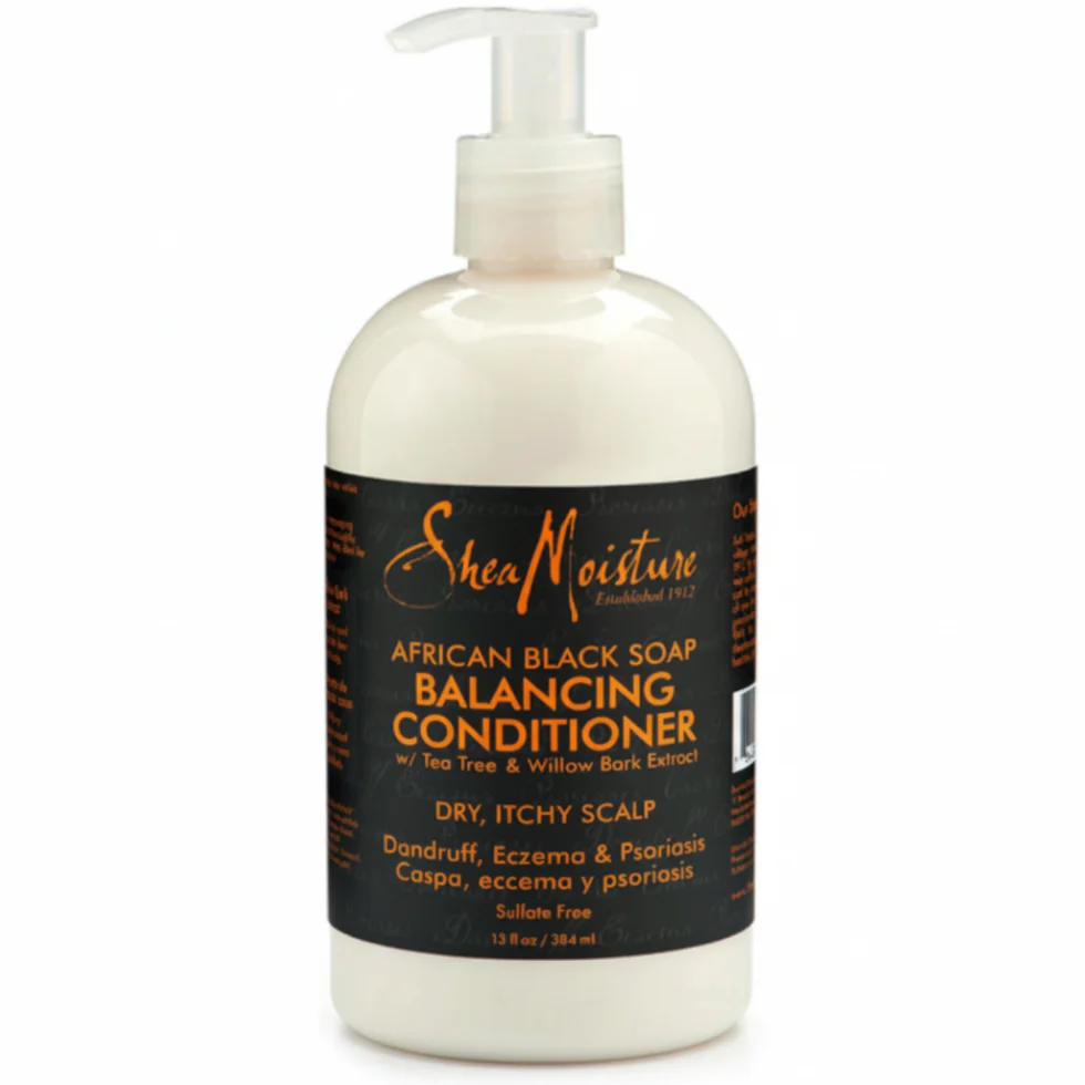 SheaMoisture African Black Soap Balancing Conditioner 384ml | Soothe & Hydrate Scalp