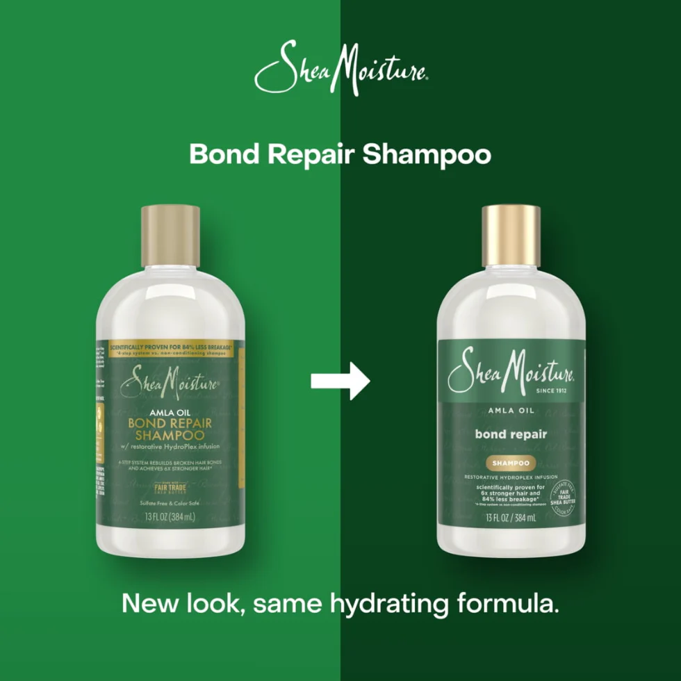 Shea Moisture Amla Oil Bond Repair Shampoo | Strengthen & Repair Damaged Hair - Image 2