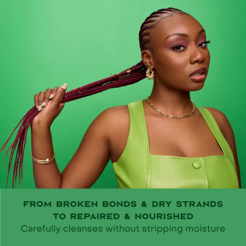 Shea Moisture Amla Oil Bond Repair Shampoo | Strengthen & Repair Damaged Hair - Image 3