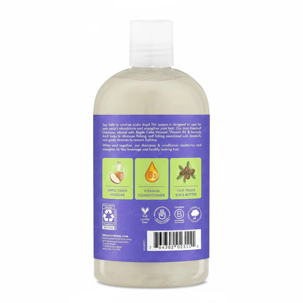 SheaMoisture Apple Cider Vinegar Anti-Dandruff Shampoo 384ml | Scalp Care - Image 3