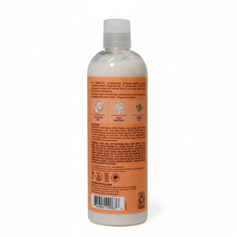 Shea Moisture Coconut Hibiscus Co-Wash 384ml | Curl Cleanse & Repair Care - Image 3
