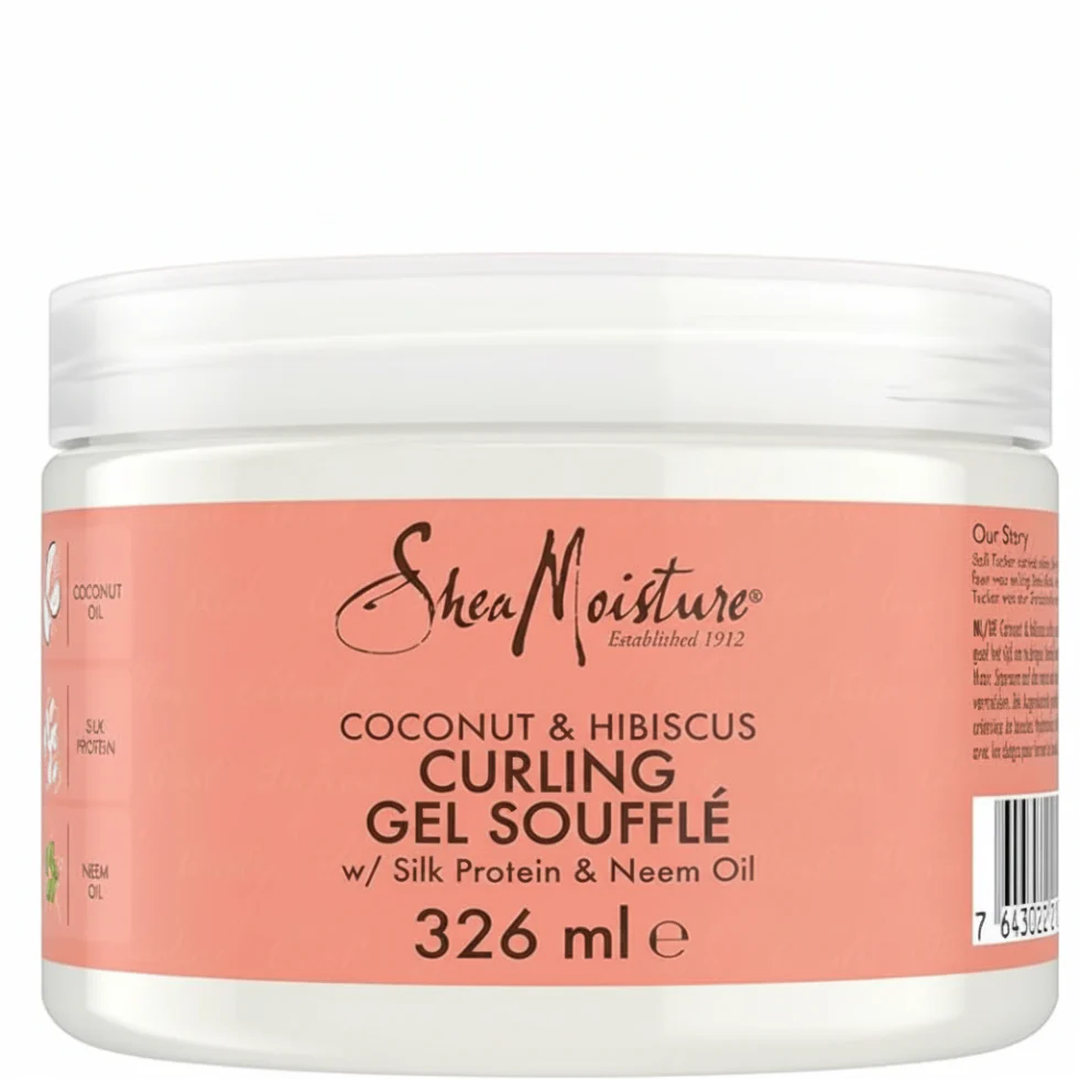 SheaMoisture Coconut & Hibiscus Curling Gel Soufflé 340g | Defined Frizz-Free Curls
