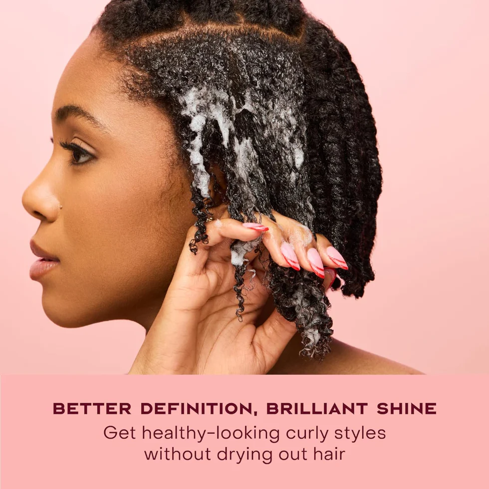 SheaMoisture Coconut & Hibiscus Curl Mousse 7.5oz | Frizz-Free Defined Curls - Image 2
