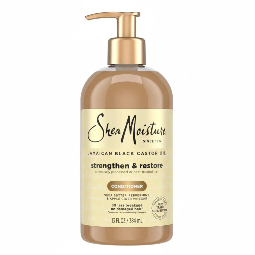 SheaMoisture Jamaican Black Castor Oil Strengthen & Restore Conditioner 384ml | Repair & Hydrate Hair