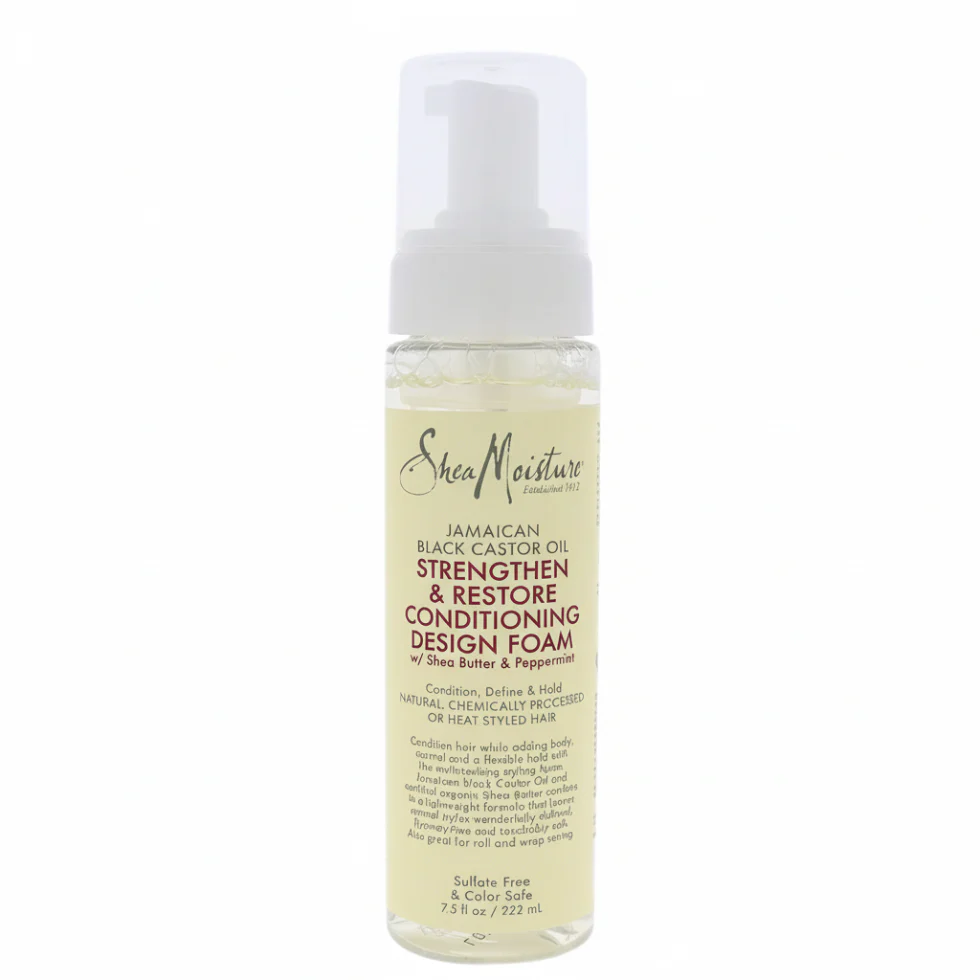 Shea Moisture Jamaican Black Castor Oil Design Foam 222ml | Curl Hold & Volume