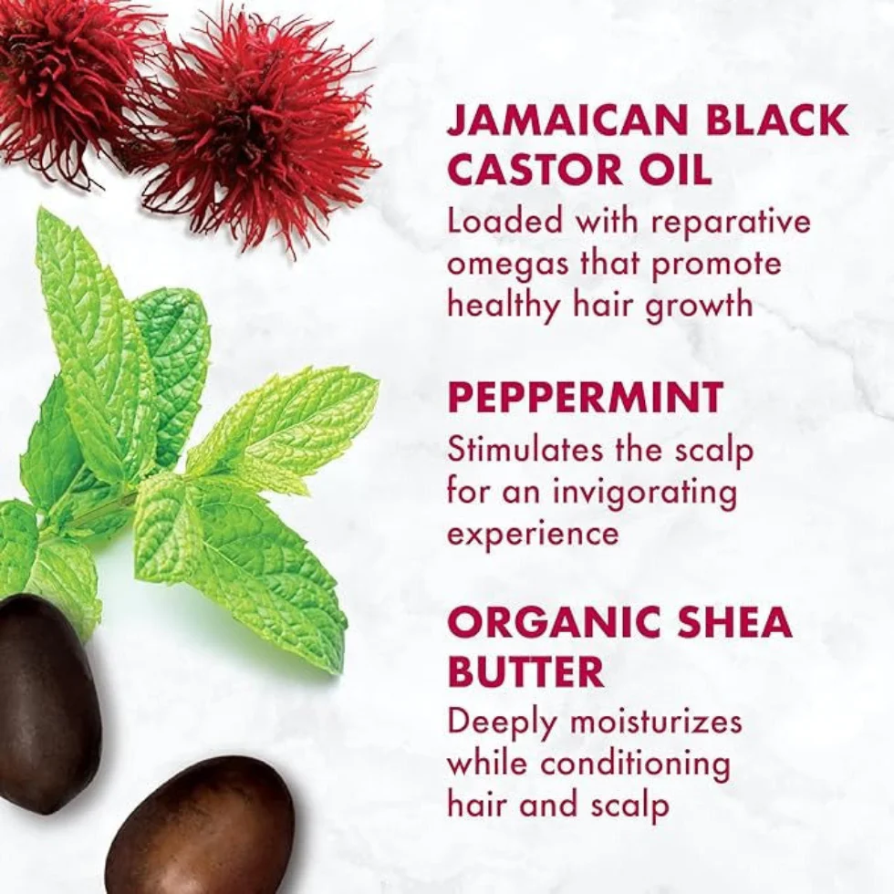 SheaMoisture Jamaican Black Castor Oil Strengthen & Restore Edge Treatment 4oz | Smooth & Strengthen Edges - Image 3