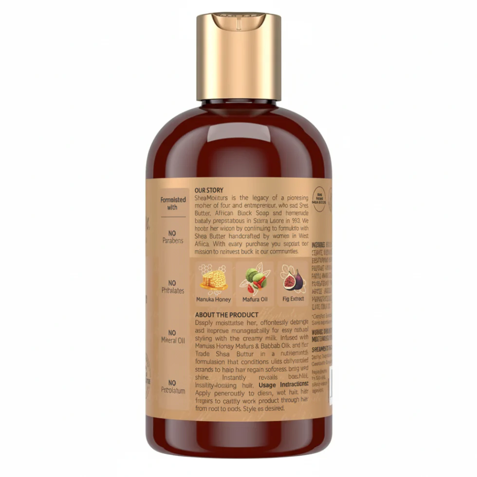 SheaMoisture Manuka Honey & Mafura Oil Leave-In Milk 237ml | Intense Hydration - Image 2