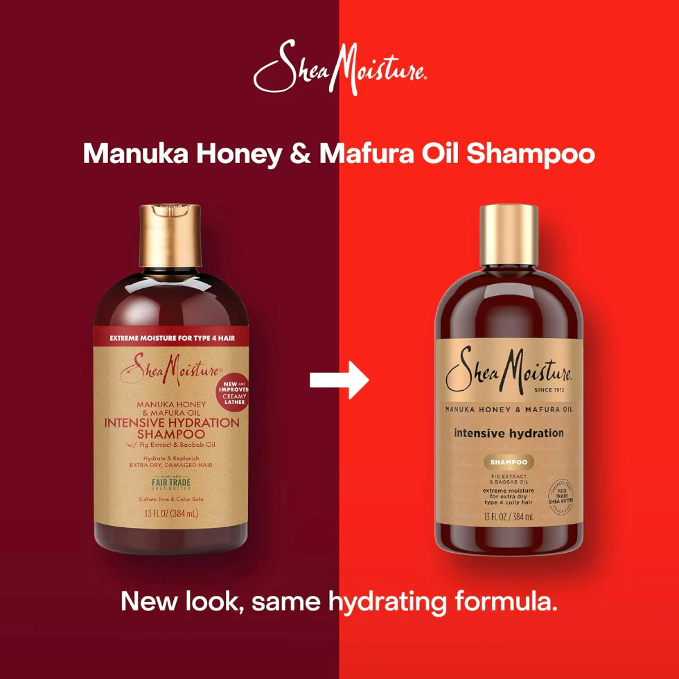 SheaMoisture Manuka Honey & Mafura Oil Intensive Hydrating Shampoo 384ml | Moisture Boost - Image 2