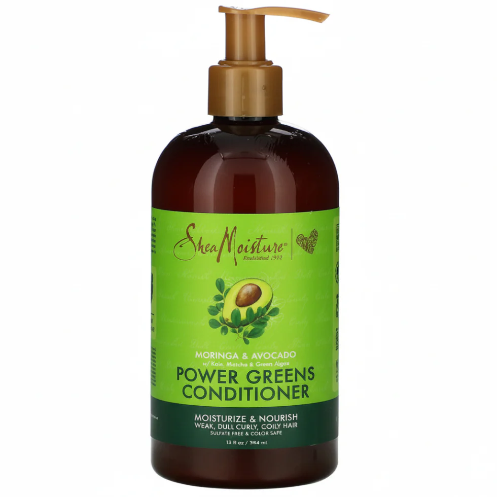 SheaMoisture Moringa & Avocado Power Greens Conditioner 384ml | Hydrate & Nourish