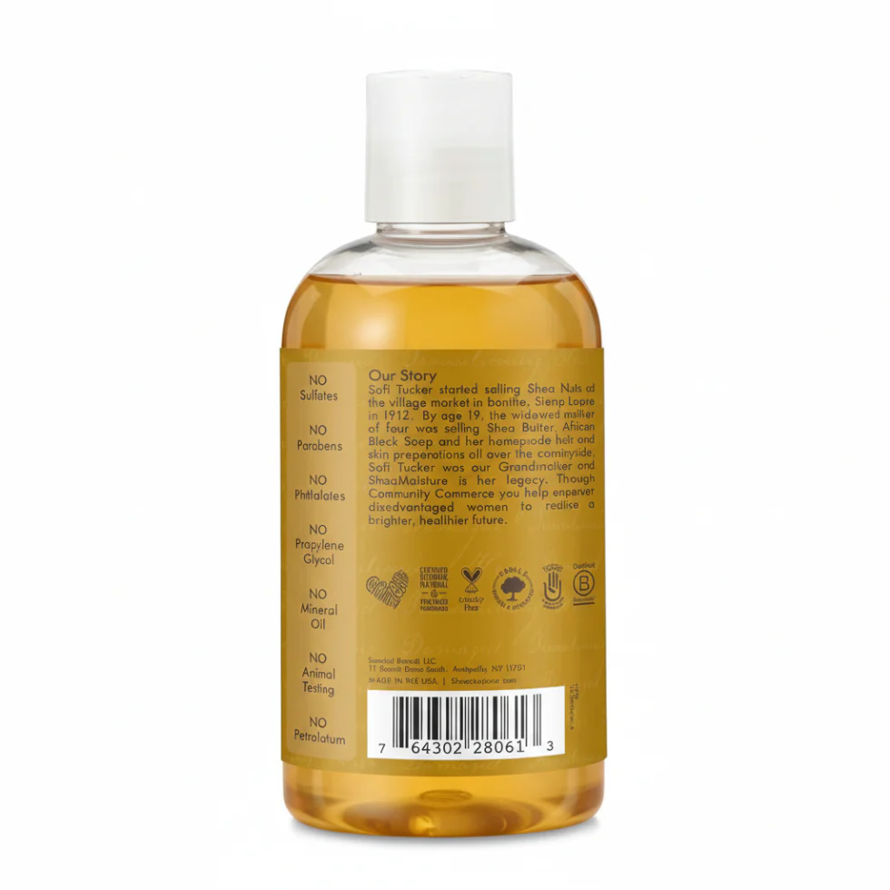 SheaMoisture Raw Shea Butter Extra-Moisturizing Transitioning Milk 237ml | Hydrate & Define - Image 3