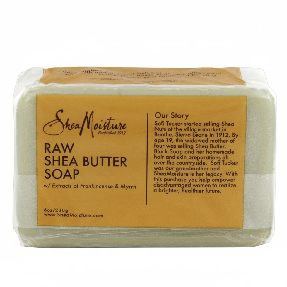SheaMoisture Raw Shea Butter Soap 8oz | Deep Hydrating Natural Cleansing Bar