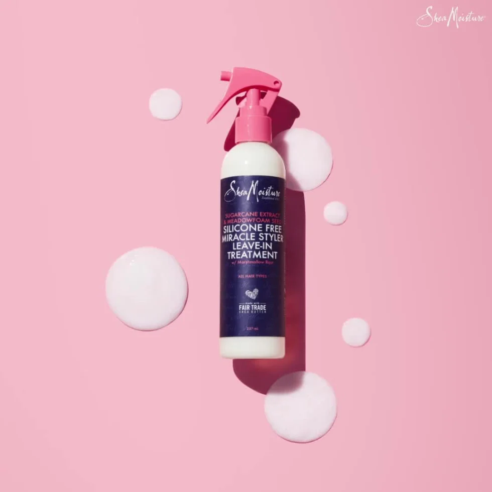 SheaMoisture Sugarcane & Meadowfoam Leave-In Styler | Silicone-Free Frizz Control Repair - Image 4