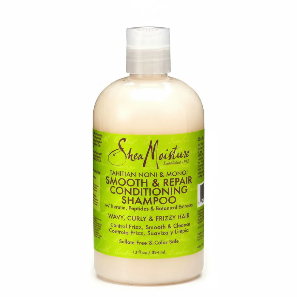 SheaMoisture Tahitian Noni & Monoi Shampoo 384ml | High Conditioning Repair & Smooth