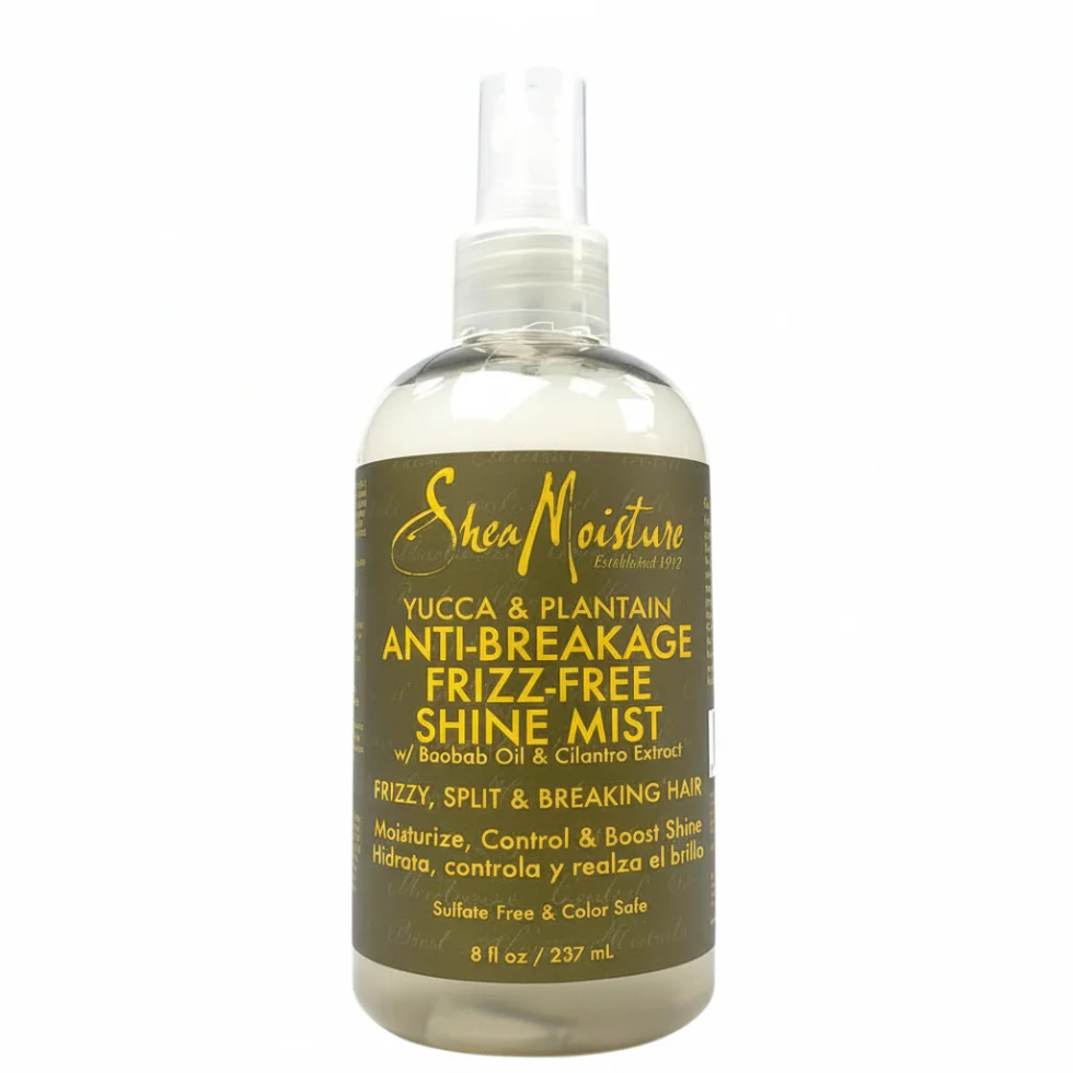 SheaMoisture Yucca & Plantain Anti-Breakage Frizz-Free Shine Mist 237ml | Smooth & Protect Hair