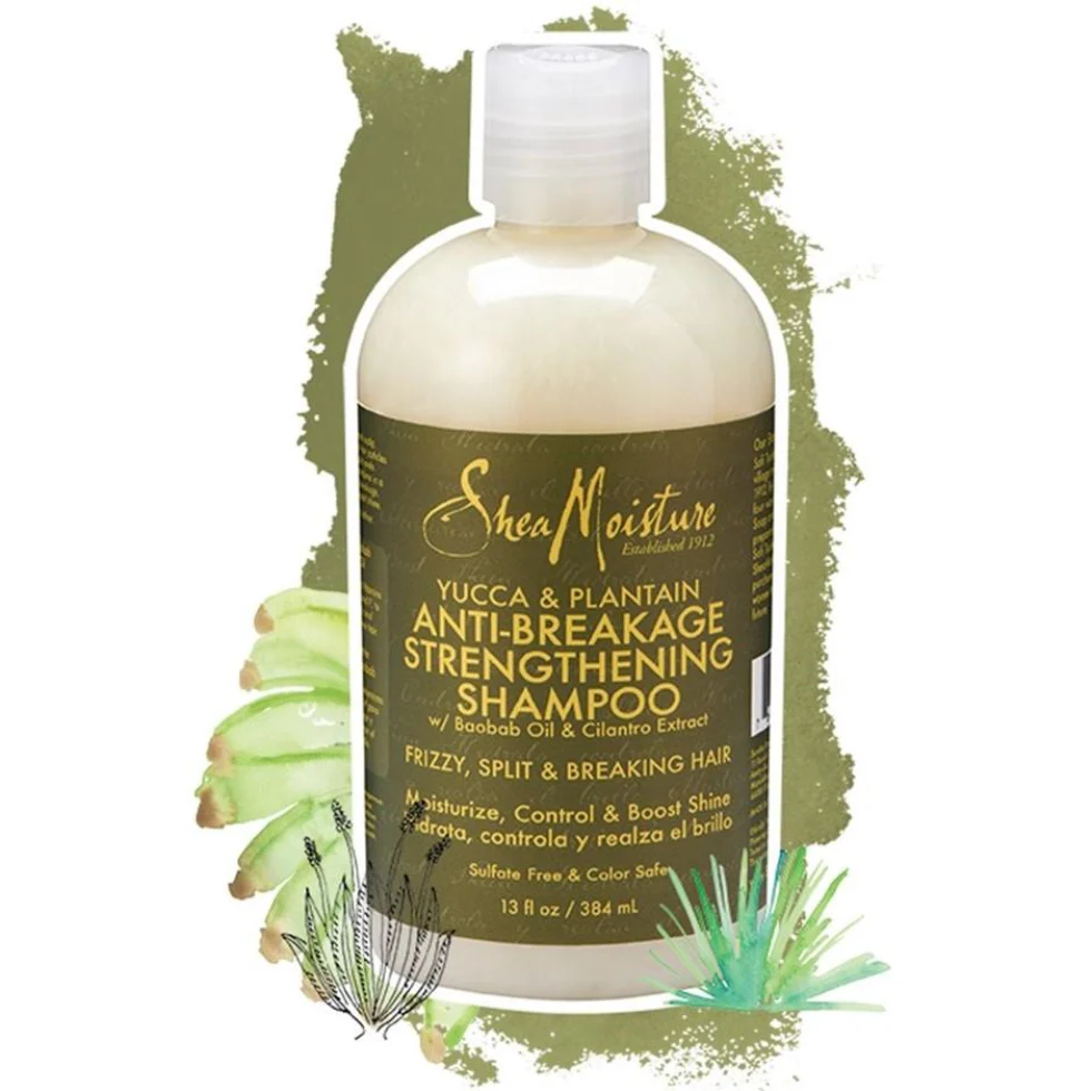 SheaMoisture Yucca & Plantain Shampoo | Anti-Breakage Strengthen & Cleanse Hair - Image 2