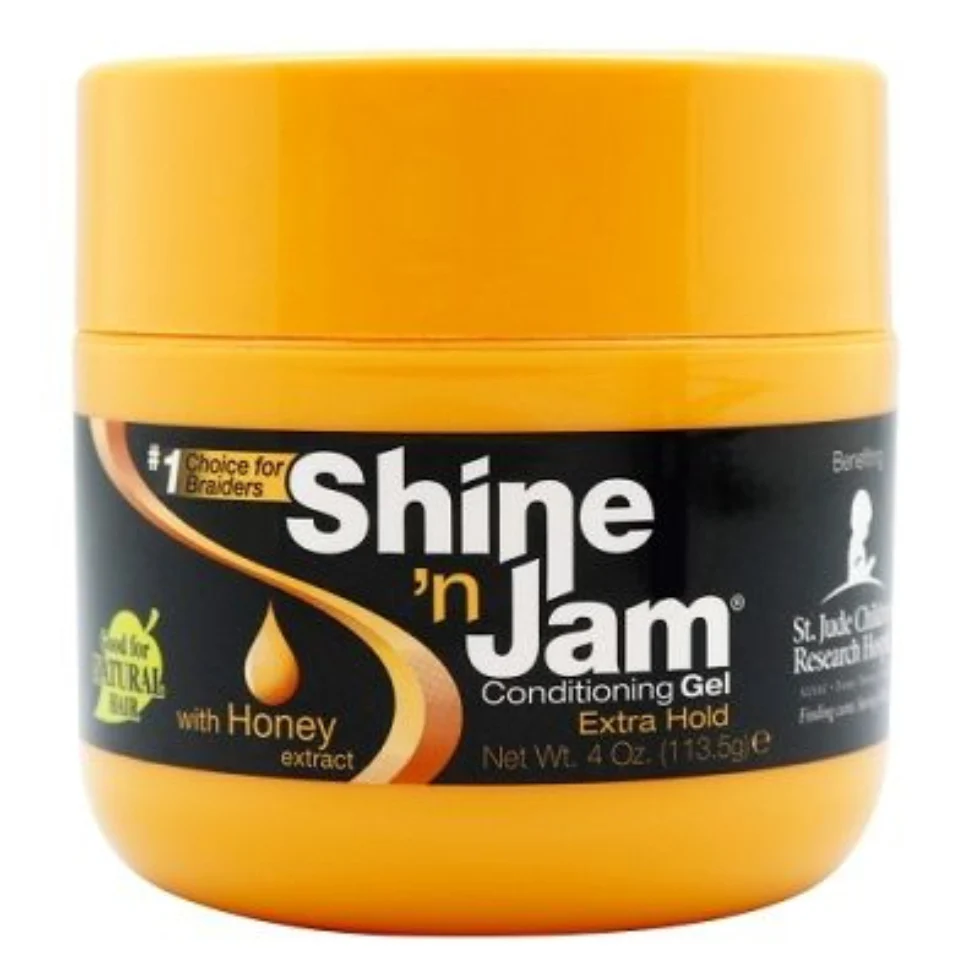 Shine ’n Jam Conditioning Gel Extra Hold 4oz | Honey Extract Styling Gel