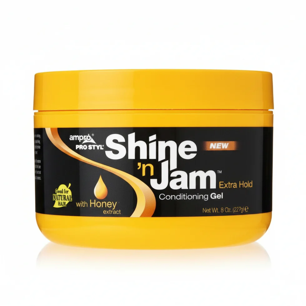 Shine ’n Jam Conditioning Gel Extra Hold 8oz | Honey Extract Styling Gel