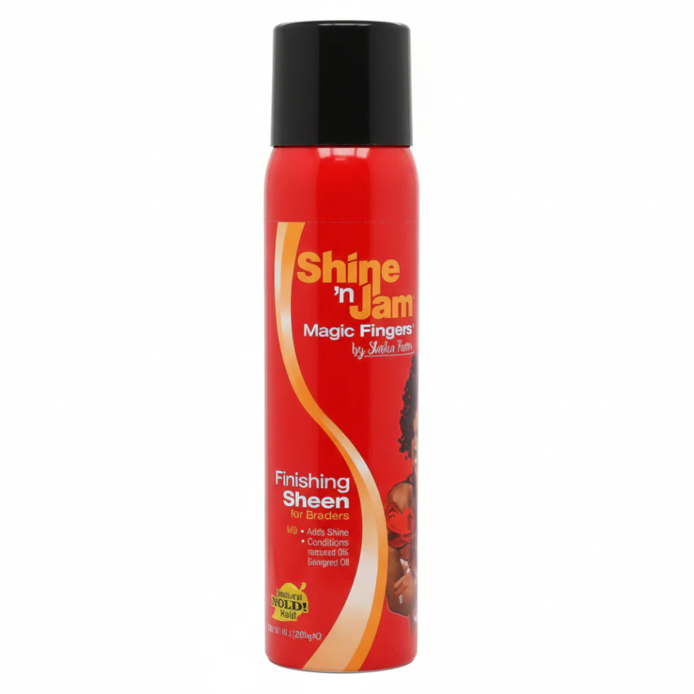 Shine ’n Jam Magic Fingers Finishing Sheen 326g | Shine Spray for Braids