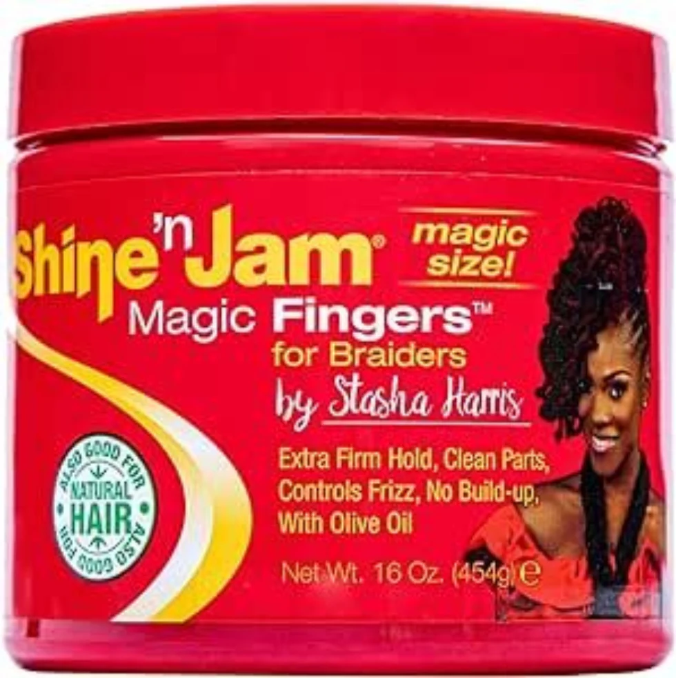 Shine ’n Jam Magic Fingers Braiding Gel 454g | Firm Hold & No Flaking