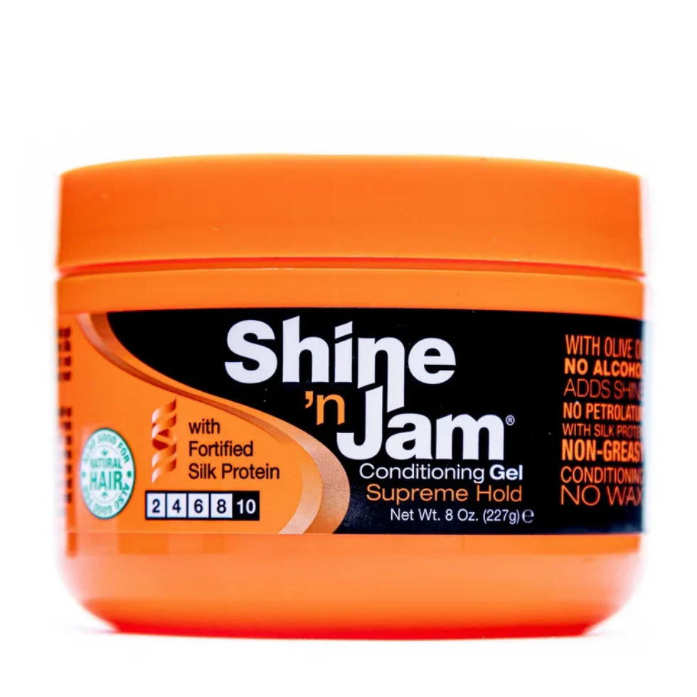 Shine ’n Jam Supreme Hold Conditioning Gel 8oz | Strong Hold Styling Gel