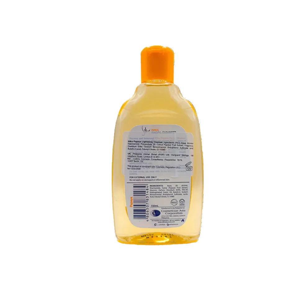 Silka Papaya Facial Cleanser 150ml | Deep Cleansing & Brightening Face Wash - Image 2