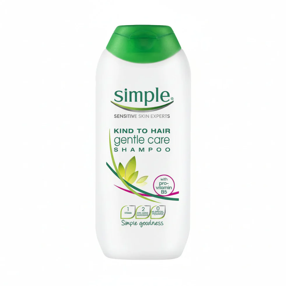 Simple Gentle Care Shampoo 200ml | Mild Cleansing Shampoo for Sensitive Hair
