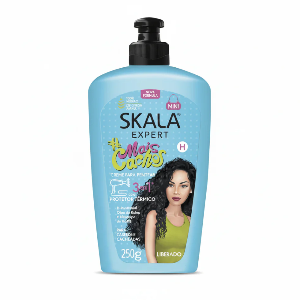 Skala Mais Cachos Hair Cream 250g | Curl Definition & Frizz Control Care