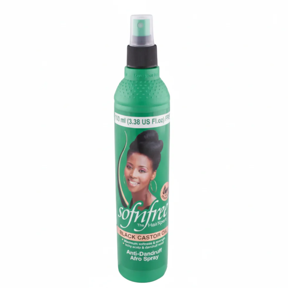 Sofn'Free Black Castor Oil Anti-Dandruff Afro Spray 250ml | Hydrate