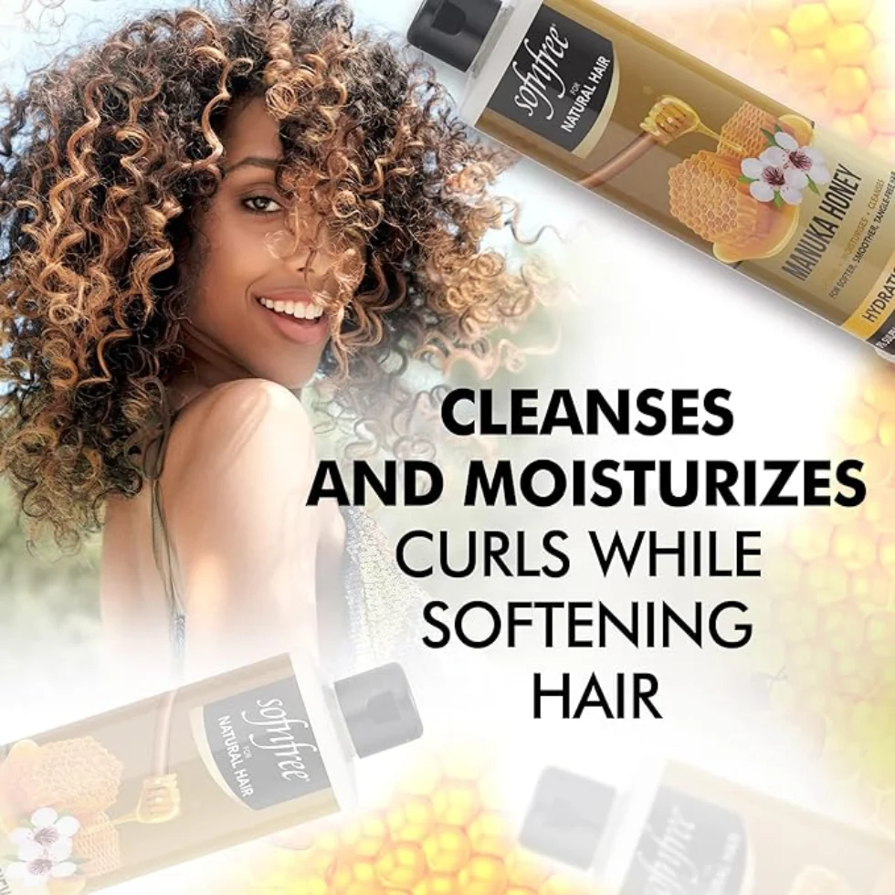 Sof N Free Manuka Honey Hydration Shampoo 350ml | Moisturizes Curls - Image 4
