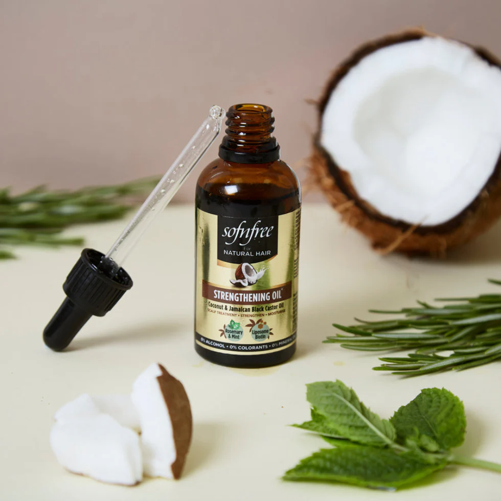 Sofn’Free Strengthening Oil Coconut & Jamaican Black Castor Oil 50ml - Image 2