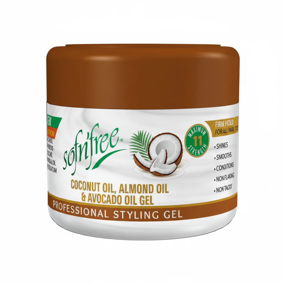 Sofn'Free Coconut Almond & Avocado Oil Styling Gel 250ml | Firm Hold