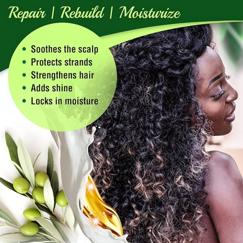 Sofn'Free Milk & Protein Olive Oil Leave-In Treatment 237ml | Nourish - Image 2