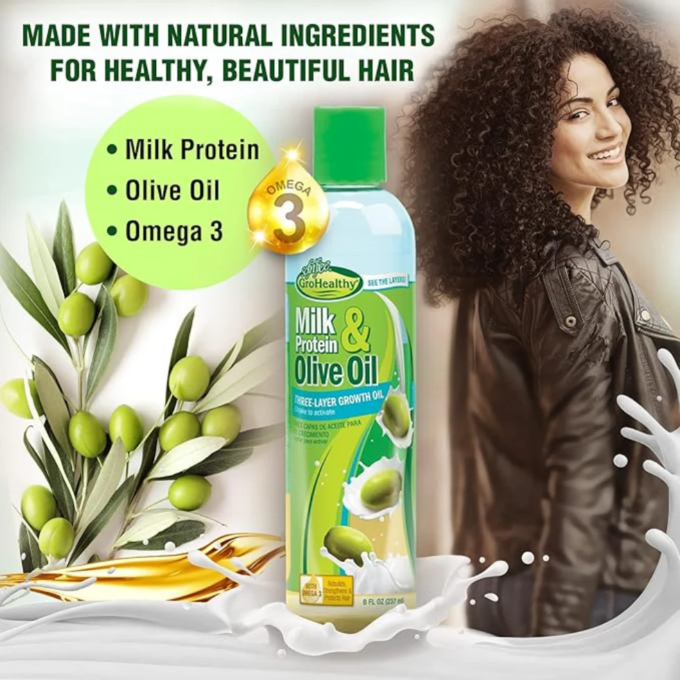 Sofn'Free Milk & Protein Olive Oil Leave-In Treatment 237ml | Nourish - Image 4