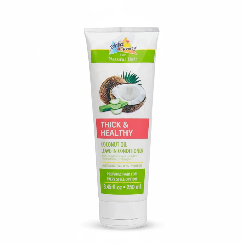 Sofn’Free N’Pretty Coconut Oil Leave-In Conditioner 250ml | Thick Healthy Hair