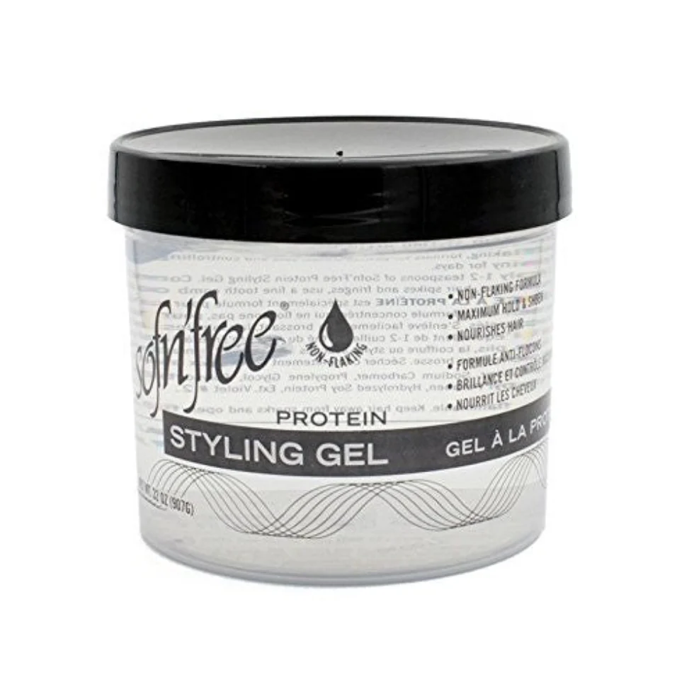 Sofn'free Protein Non-Flaking Styling Gel Clear 1000ml | Max Hold