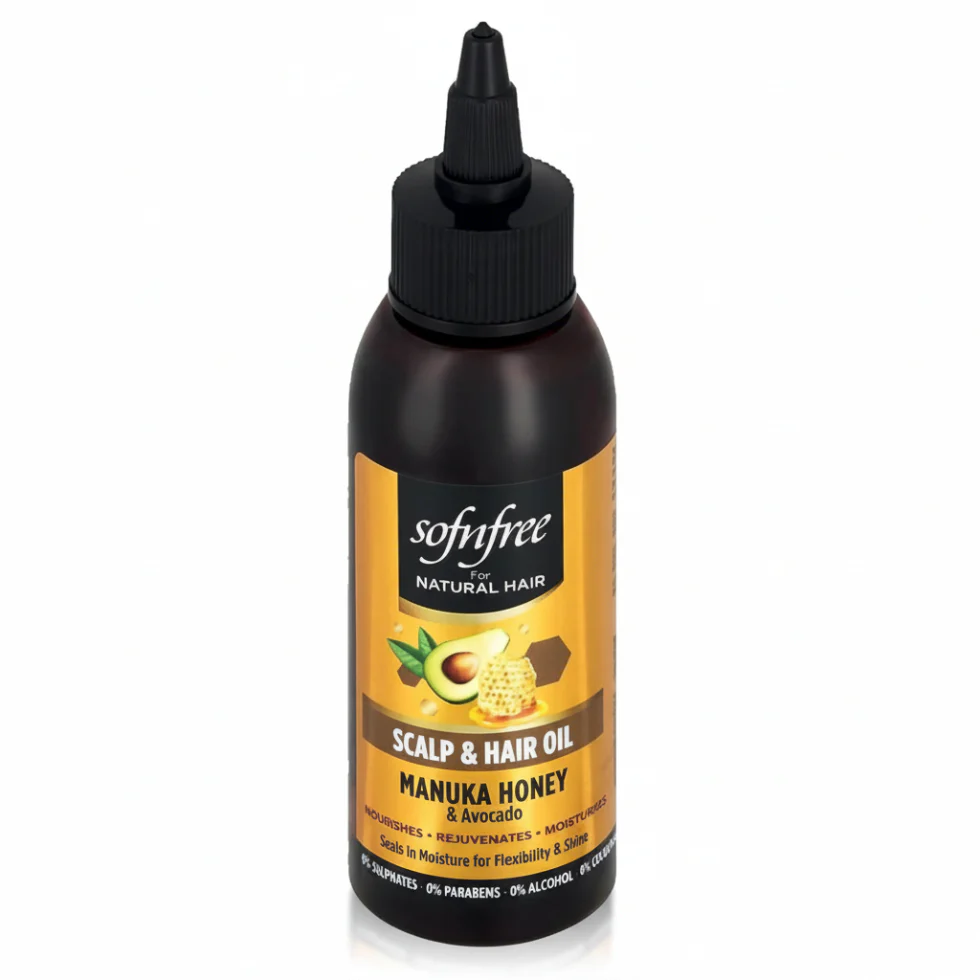 Sofn'Free Scalp & Hair Oil Manuka Honey & Avocado 100ml | Nourish Hair