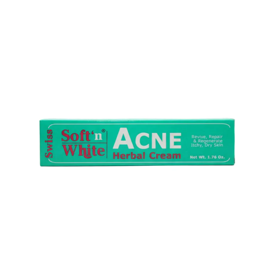 Soft N White Swiss Acne Herbal Cream 1.76oz | Acne Treatment Face Cream