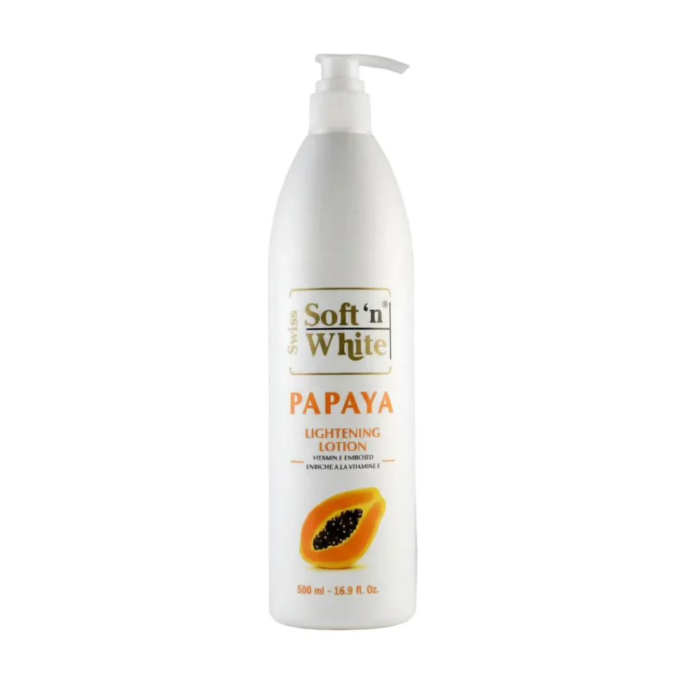 Soft N White Swiss Papaya Lightening Lotion 500ml | Brightening Body Care