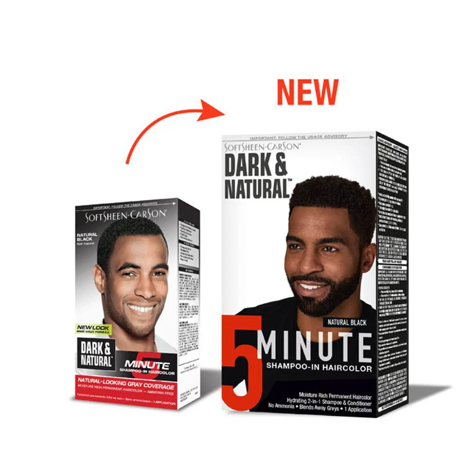 SoftSheen-Carson Dark & Natural Men’s Hair Color Jet Black or Natural Black Permanent Dye - Image 3