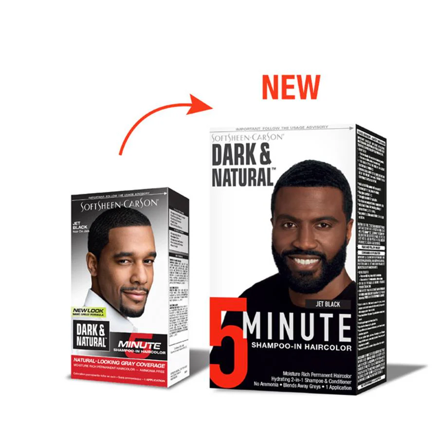 SoftSheen-Carson Dark & Natural Men’s Hair Color Jet Black or Natural Black Permanent Dye - Image 4