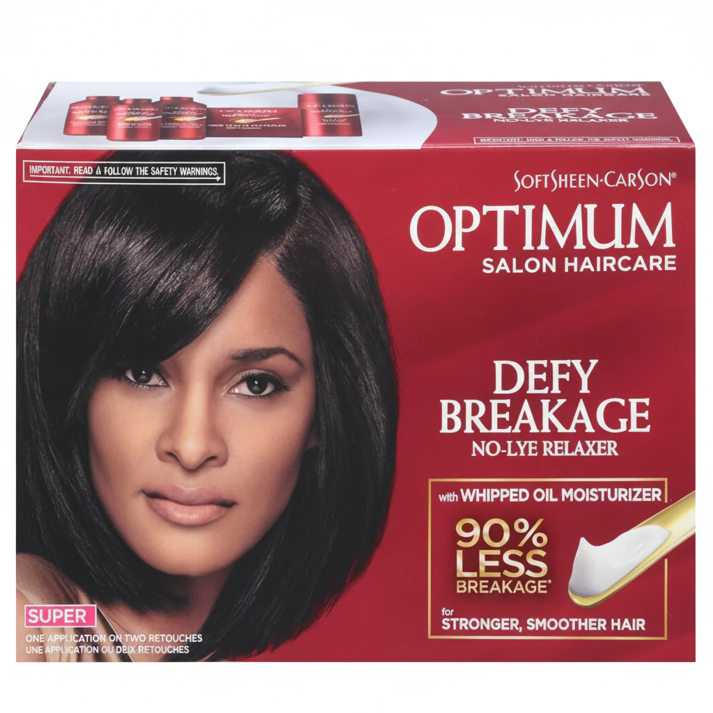 Soft Sheen Carson Optimum Defy Breakage No-Lye Relaxer Super Formula-1 – Complete Application Kit