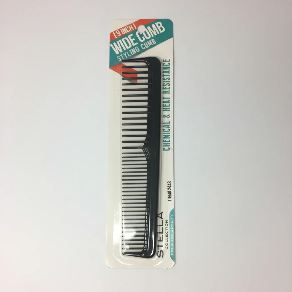 Stella Collection 9 Inch Wide Comb Styling Comb - 2448