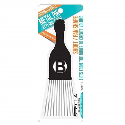 Stella Collection Metal Pik Styling Comb - 2412