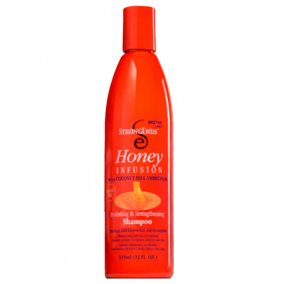 StrongEnds Honey Infusion Shampoo | Hydrating Strengthening Cleanser for Dry Damaged Hair
