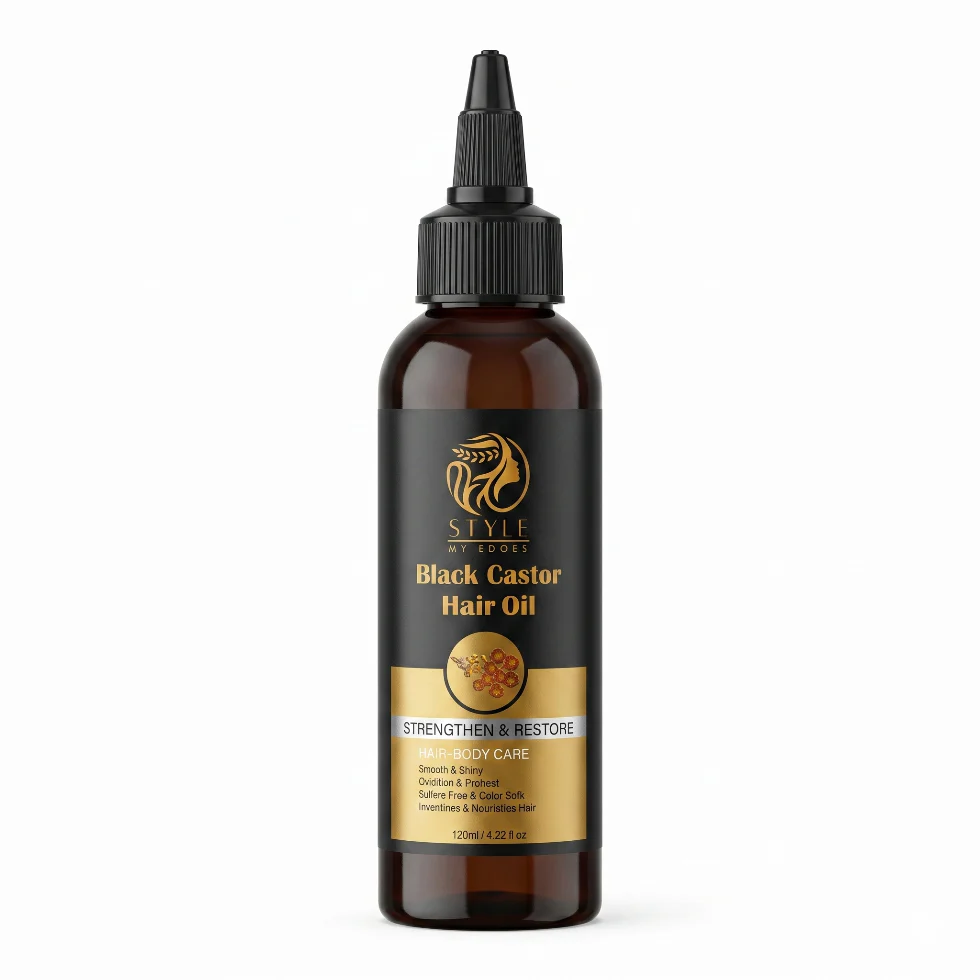 Style My Edge Black Castor Hair Oil 120ml | Hair Growth & Repair Nourishing Oil